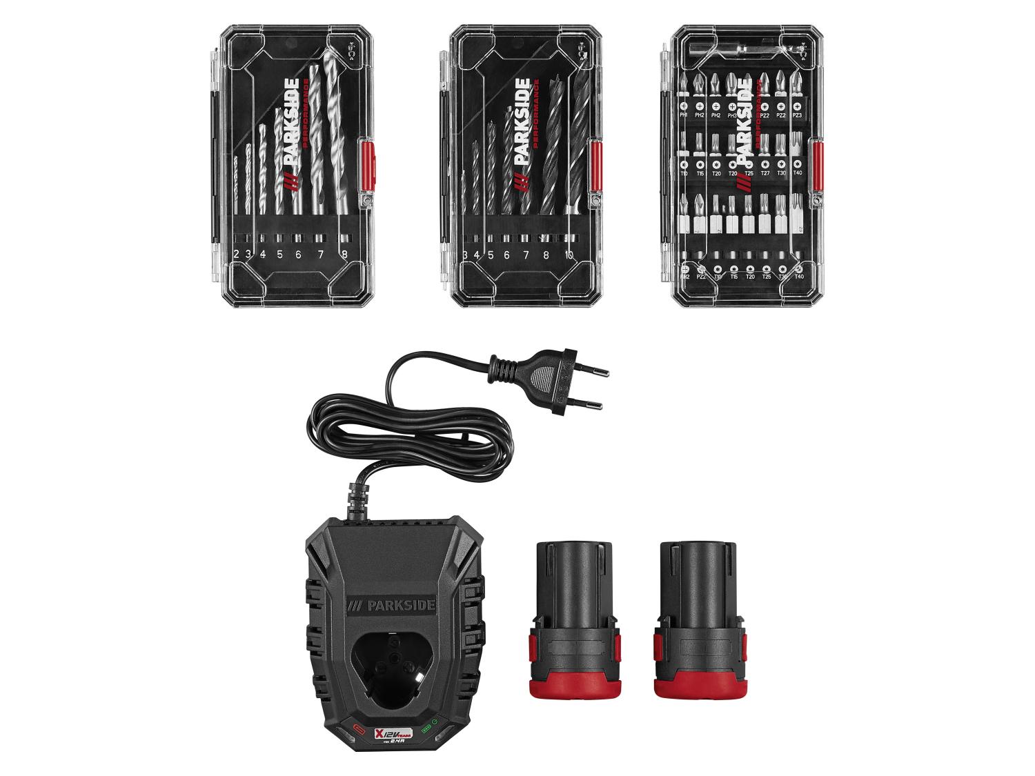 Set perceuse-visseuse sans fil PBSPA 12 E4 + batterie + chargeur, 12 V - Image 9